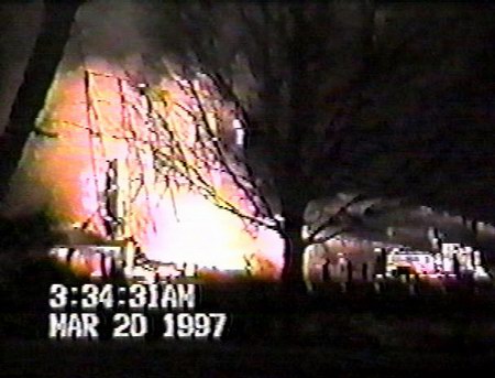 US-23 Drive-In Theater - Screen Fire - Photo From Rg